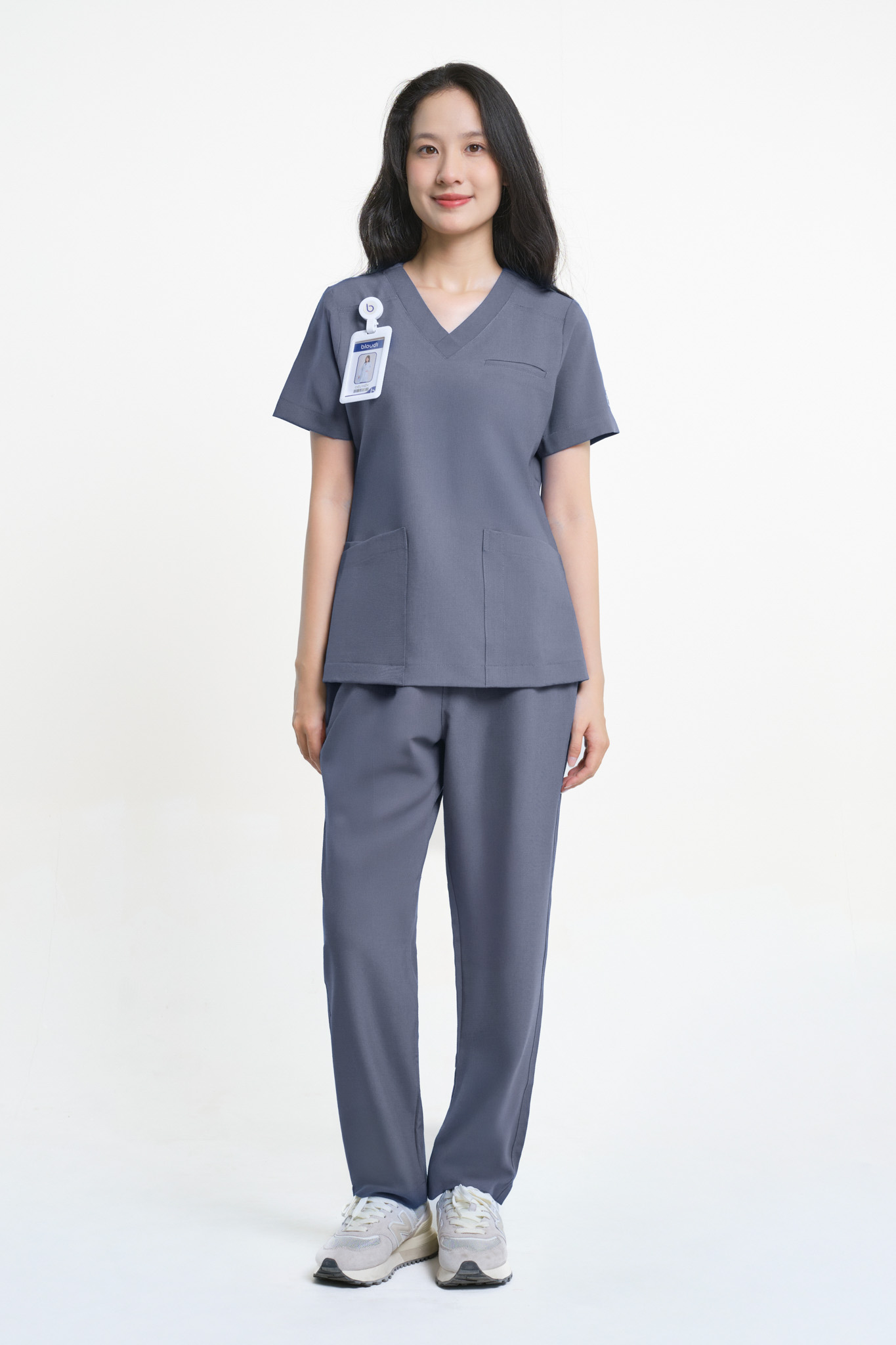 Plus Scrubs Nữ Gray